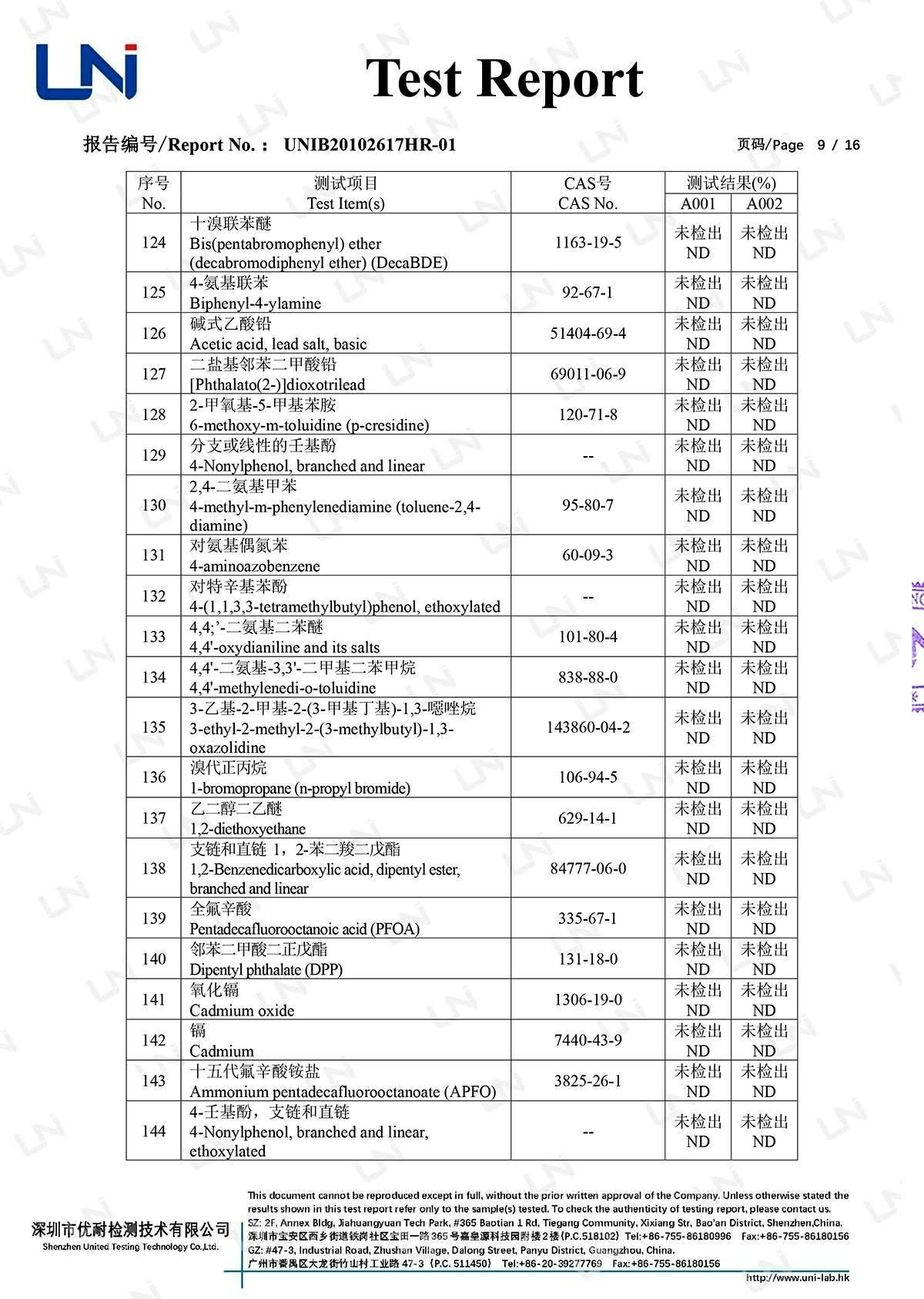 数码管-REACH中英文报告